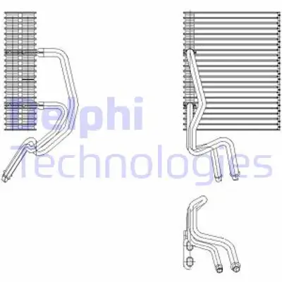 DELPHI TSP0525177 Evaporatör - Renault Clio Iı - Kangoo 98 02/97 7701205748