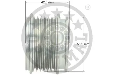 OPTIMAL F5-1004 Alternatör Kasnağı Rulmanlı Passat-Golf Iıı-Iv 1.9tdı-Caddy Iıı 1.7sdı-1.9tdı-Cordoba 1.9d 38903119T 6M2110344BA