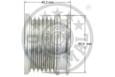 OPTIMAL F5-1007 Alternatör Gergi Rulmanı Alternatör Kasnağı Golf3-Passat-Crafter 1.9-2.0 Tdı 1y-Aaz-Afn-Cktb 28903119AQ 95VW10344FA