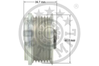 OPTIMAL F5-1027 Alternatör Serbest Hareketi Mpv Iılw A628X91371 GY0218W37Z