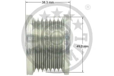 OPTIMAL F5-1063 Alternatör Kasnağı Rulmanı Lgn Iı 01- -Mgn Iı-Iıı 08- -Trafıc Iı 06- -Master Iı 06- 1.9dcı 