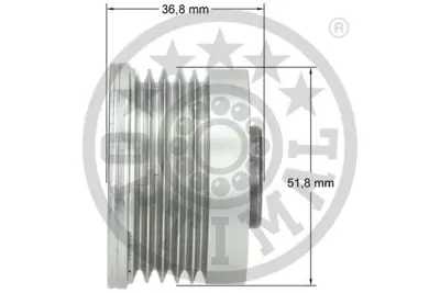 OPTIMAL F5-1081 Alternatör Serbest Hareketi A-Klassew169 -B-Klassew245 A2661550115