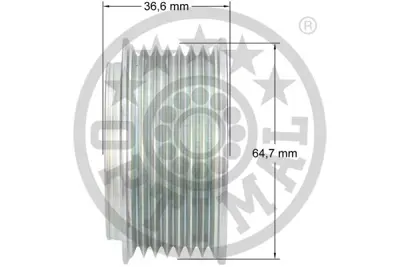 OPTIMAL F5-1092 Alternatör Serbest Hareketi Murano Iız51 -Np300 Navarad40 -Np300 Navara Pritsche/Fahrgestelld40 -Pat 23151EB301