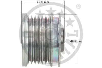 OPTIMAL F5-1113 Alternatör Serbest Hareketi Berlıngob9 -Berlıngo Kastenb9 -C3 Iı-C3 Picasso-C4 Coupela -C4 Grand Pi 12317576515