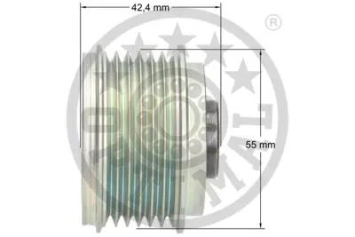 OPTIMAL F5-1130 Alternatör Serbest Hareketi Lodgyjukef15 -Notee12 Laguna Iııbt0/1 -Laguna Iıı Grandtourkt0/1 -Mega 231513VD1A A252C559FE