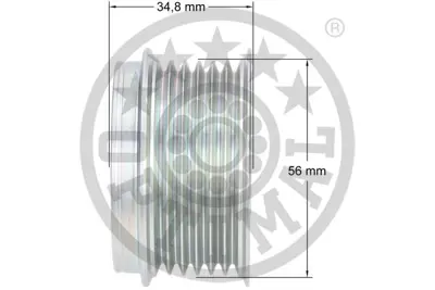 OPTIMAL F5-1140 Alternatör Serbest Hareketi A48k2-B8 -A4 Allroad8kh-B8 -A4 Avant8k5-B8 -A58t3 -A5 Cabriolet8f7 -A5 S 59903119L