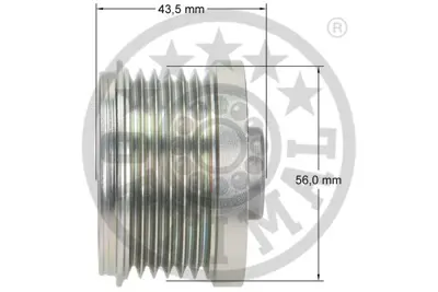 OPTIMAL F5-1147 Alternatör Serbest Hareketi 159939 -159 Sportwagon939 -4c960 -Brera939 -Gıulıetta940 -Spıder939 77365271