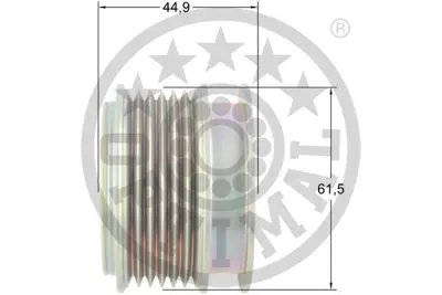 OPTIMAL F5-1164 Alternatör Serbest Hareketi 159939 Bravo Iı198 -Croma194 -Grande Punto199 -Stılo192 -Stılo Mul 