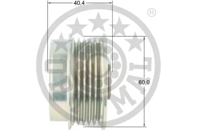 OPTIMAL F5-1178 Alternatör Serbest Hareketi Echo Liftback P1 -Yarıs P1 -Yarıs Verso P2 2741533010