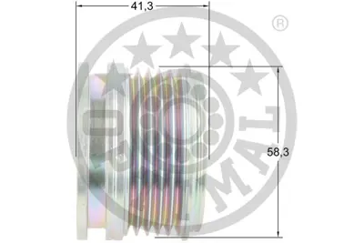 OPTIMAL F5-1180 Alternatör Serbest Hareketi Logan Iı-Logan Mcv Iı-Sandero Iıclıo Ivbh -Clıo Iv Grandtourkh -Logan 