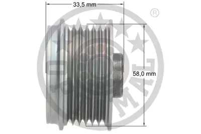 OPTIMAL F5-1191 Alternatör Kasnağı Rulmanlı Toyota Urban Cruıser-Verso S 1.4d-4d 10-16 Subaru Trezıa 1.4d 11 2741533070