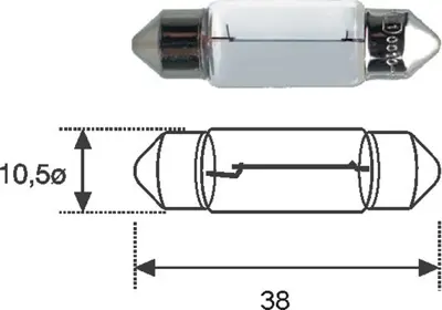 MAGNETI MARELLI 009600220000 Ampul- C5w 12v Sofıt 