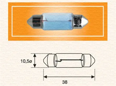 MAGNETI MARELLI 009600310000 Ampul- C5w 24v Sofıt 