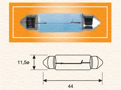 MAGNETI MARELLI 009600680000 Ampul -  C10w 12v Long 