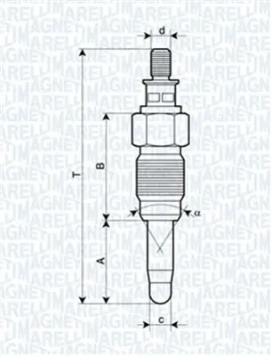 MAGNETI MARELLI 060900030606 Isıtma Kızdırma Bujisi Golf Passat Jetta T3 T4 39034170 5962J7 8671004016 N10213002