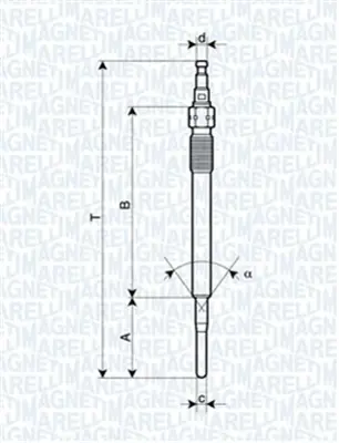 MAGNETI MARELLI 060900200606 Audı Isıtma Kızdırma Bujisi Golf A4 A6 Octavıa 20 N10579802