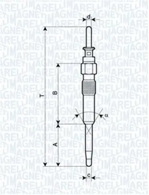 MAGNETI MARELLI 060900460606 Isıtma Kızdırma Bujisi Bmw 3 Bmw 5 12237786869