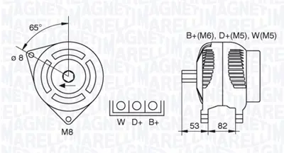 MAGNETI MARELLI 063377462010 Alternator Perkıns 