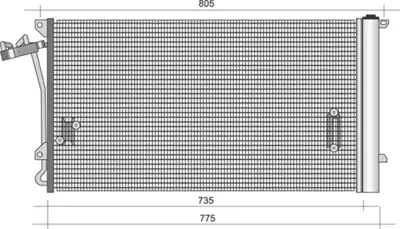 MAGNETI MARELLI 350203345000 Klima Radyatörü Touare Toua- Touareg 4L0260401A 7L0820411G 95557311105