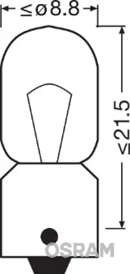 OSRAM 3930-02B Blister Ambalaj - Ampul 24v 4w Ba9s Unv1 İkili Ambalaj 