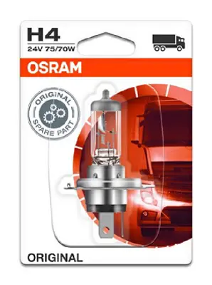 OSRAM 64196-01B Blister Ambalaj - Ampul 24v H4 75/70w 43t Tırnaklı 