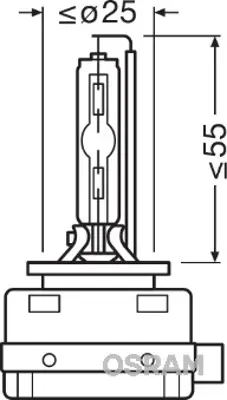 OSRAM 66140CBI-HCB 66140cbı-Hcb Ampul Gaz Desarjlı 35w D1s Xenarc 6000k Beyaz Işık İkili Ambalaj 