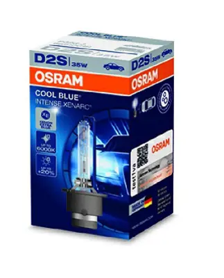 OSRAM 66240CBI Ampul Teklı D2s 35w P32d 2 Fs1 6000 K %20 Fazla Isık Gucu (Gaz Desarjlı Far Ampulu) Cool Blue Intens 