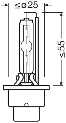 OSRAM 66240CBN-HCB D2s Xenon Ampul + 150 Fazla Işık Cool Blue 6200 Kelvın Set Tk 