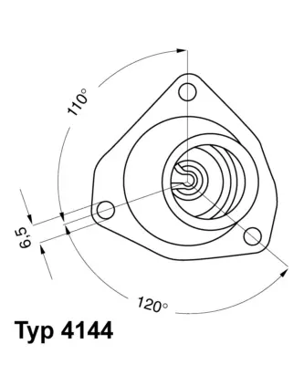 WAHLER 4144.92D Termostat  (Vectra-A) 1338054 90354822