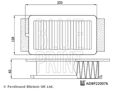 BLUE PRINT ADBP220076 Hava Fıltresı Captur Iı 20> Clıo V 19> 1.5 Blue Dcı 165464PM0A