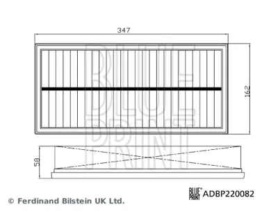 BLUE PRINT ADBP220082 Hava Fıltresı Newdefender 2.0-5.0 LR129322