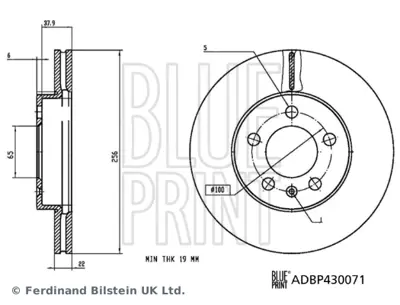 BLUE PRINT ADBP430071 Fren Diski 2Q0615301G