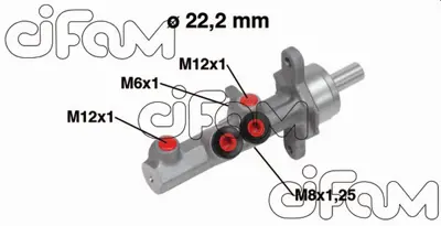 CIFAM 202-721 X Ana Merkez Audı A3 8p1 1.4-1.6-2.0 03-12 22.2mm 1K1614019F