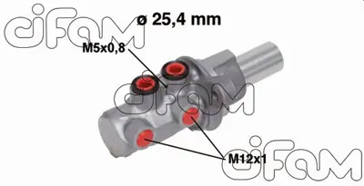 CIFAM 202-754 X Ana Merkez Transit Tourneo 2.2 Tdci 06 Transit 2.3 16v-2.2 Tdci-2.4 Tdci 06 25.04mm 6C112K478BC