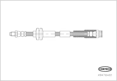 CORTECO 49478481 Fren Hortumu 52131580