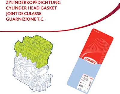 CORTECO 83403300 Conta Silindir Kapağı Gk Ch Vw Cuaa Mls 1.71m Gasket. Cylinder Head 3N103383H