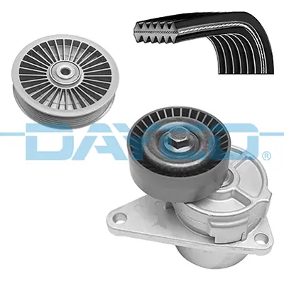 DAYCO KPV712 Kanallı Kayıs Setı (+gegı+rulman+kayıs) Volvo C70 I (873) 2.0 T  V40 (645) 1.6-1.8-2.0 96>00s40 I (6 