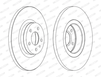 FERODO DDF1057C On Fren Aynası Alfa Romeo 156 1997-2005  147 2001-2010 71739641