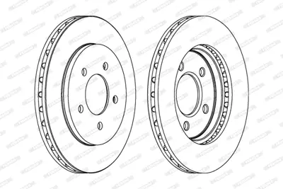 FERODO DDF1059 On Fren Dıskı Chrysler Grand Voyager Iıı Voyager Iv 95>08 