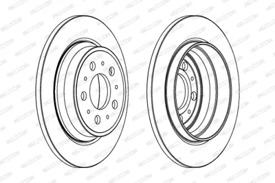 FERODO DDF1079C Arka Fren Dısk Aynası S80 2,8t6,2,9,2,0,2,0t,2,4 05,98 S60 2,4,2,4t,2,4d5,2,0t,2,4t Awd 11,00 Xc 70  94341674