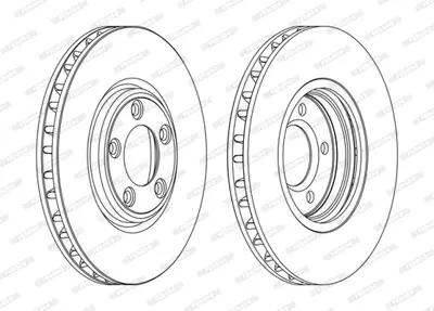 FERODO DDF1107C Fren Dıskı On Jaguar S-Type 2  X200 99>07 2U2Z1V125HA XR858130