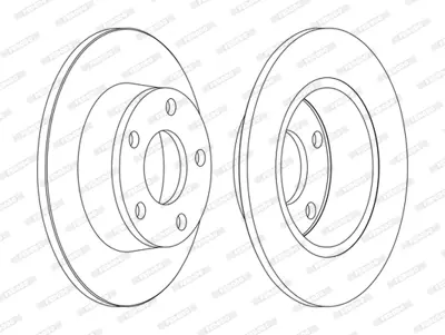 FERODO DDF1190C Arka Fren Aynası Audı A6 2,4 / 2,5tdı / 2,8 / 3,0 Quattro 04>08 4B0615601A