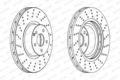 FERODO DDF1248C-1 Fren Dıskı On S-Class W220 98>03 C215 99>06 A2204211112