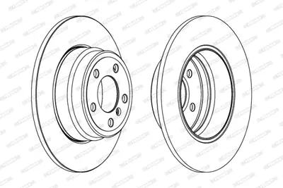 FERODO DDF1255C-1 Fren Aynası 34216859678