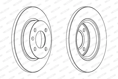 FERODO DDF1283 Arka Fren Dısk Aynası Corsa C 1.4 1.8 03> Corsa C 1.4 1.8 00>03 Tıgra Twıntop 1.8 04> 9196592