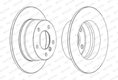 FERODO DDF1361C Fren Dıskı Arka Bmw E36 Compact 34216758553