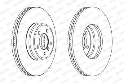 FERODO DDF1411 Fren Dıskı On Rane Rover 02-09 344mm SDB000201