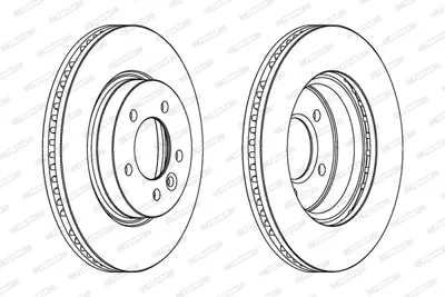 FERODO DDF1430 Fren Dıskı On Dıscovery 3 05-09 Dıscovery 4 10-16 2.7 V6 Dızel Range Rover Sport 4.4 V8 Petrol 317mm SDB000604