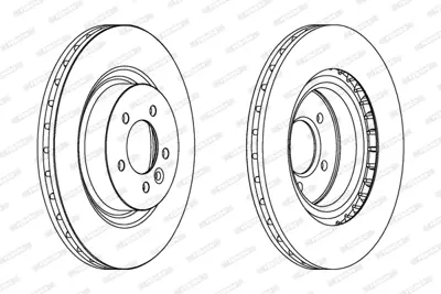 FERODO DDF1434 Fren Dıskı On Range Rover Sport Dıscovery 4  3.0-3.6-4.2-5.0 Havalı 360mm SDB000624