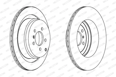 FERODO DDF1437 Fren Dıskı Arka Range Rover 02-09 L322 354mm SDB500203